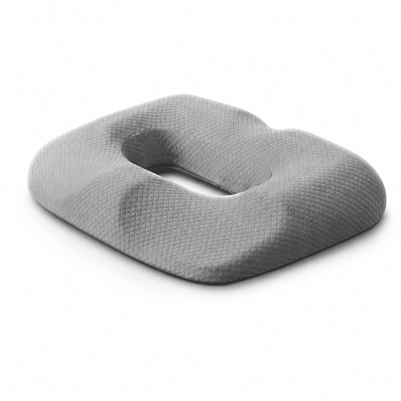 Donut Pillow for Hemorrhoids, Memory Foam Seat Cushion for Tailbone Pain Relief, Coccyx Pressure Relief Cushion with Large Center Opening, Non-Slip Bottom for Office Chair, Car Seat & Wheelchair