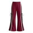 thumbnail image 5 of SBYOJLPB Flared Pants for Women Gothic Halloween Side Lace Decoration Bell-Bottoms Trousers, 5 of 7