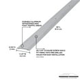 thumbnail image 3 of M-D Building Products 66019 1-1/4 In. X 36 In. Polished Aluminum Seam Binder w/ Screw Nails, 3 of 5
