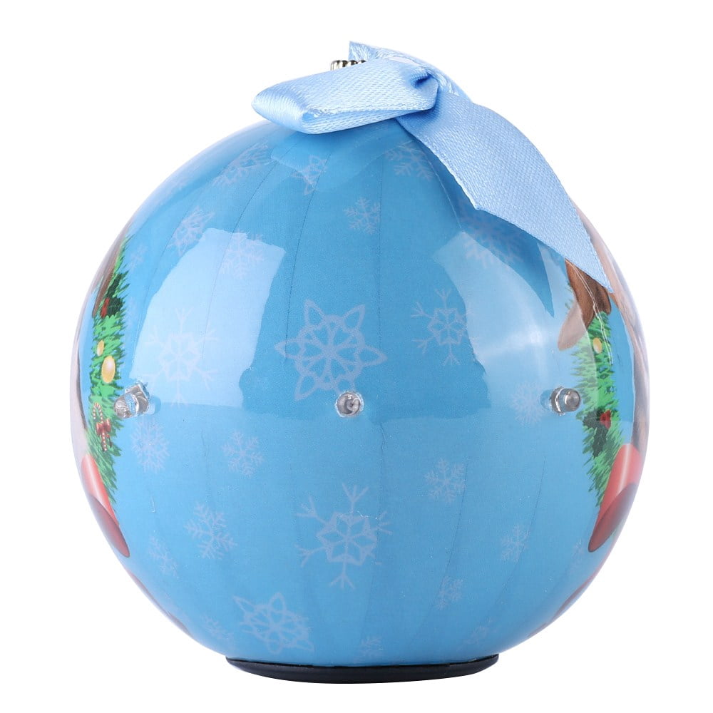 Dog Collection Twinkling Lights Christmas Ball Indoor Decorative Ornament