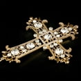 thumbnail image 4 of Glittery Cross Cake Topper Cake Topper Diamante Primera Comunión Vintage Decoración de Pasteles Bandera para Compromiso Boda Bebé , Oro Macarena Banderines cruzados para pasteles, 4 of 8