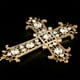 thumbnail image 4 of Glittery Cross Cake Topper Cake Topper Diamante Primera Comunión Vintage Decoración de Pasteles Bandera para Compromiso Boda Bebé , Oro Macarena Banderines cruzados para pasteles, 4 of 8