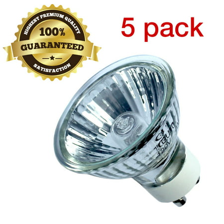 GU10 35W 120V Bulb Halogen Flood Light Bulb Dimmable w/ Cover Glass,