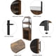 thumbnail image 4 of Industrial 5 niveles de esquina bar gabinete con glass holder-estilo rural liquor gabinete con estante y door para home bar coffee bars, 4 of 8