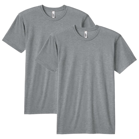 Camiseta American Apparel Tri-Blend Track unisex GTR401, paquete de 2