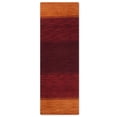 thumbnail image 2 of Rugsotic Carpets Hand Knotted Wool Area Rug 2'8''x10' Orange Red Contemporary Runner Indoor Rug for Living Room, Bedroom Antimicrobial L00215, 2 of 7