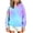 Blue, variant on CYRBOKO Girls Hooded Sweatshirt Size 10-12, Soft Tie Dye Casual Long Sleeve Pullover Hoodies Blue