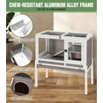 thumbnail image 4 of Aivituvin Guinea Pig Cage Indoor Rabbit Hutch with Chew-Proof Edges - Brown, 4 of 11