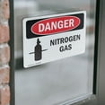 thumbnail image 4 of (2 Pack) Nitrogen Gas OSHA Danger Sign 14 Inch X 10 Inch Vinyl Label Decal Sticker Weather Resistant, UV Protected for Workplace, Business, and Construction Site, Made in the USA, 4 of 7