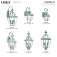 thumbnail image 2 of Livex Lighting Monterey 3 Light Outdoor Wall Lantern, 2 of 9