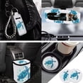 thumbnail image 3 of Yuyamidu Blue Sea Turtle Car Interior Accessories Full Set Car Seat Covers Steering Wheel Cover Seat Belt Cover Trash Bag Rearview Mirror Cover Coasters Lipstick Covers Fit for Sedans SUVs, 3 of 7