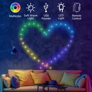 BrightSide RGBIC Dot String Lights - 20ft Sound Reactive, USB Powered