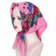 thumbnail image 1 of Abbraccia Pañuelo étnico floral para mujer, estampado ruso, cuadrado, cálido y protector, 1 of 6