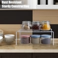Cabinet Organizers White Set of 2 Metal Wire Kitchen Pantry Storage ...