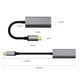 thumbnail image 2 of Convertidor tipo C a RJ45 Wdftyju S3-8152-C aleación de aluminio 10/100 Mbps Lan gris, 2 of 9