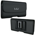 thumbnail image 2 of De-Bin Phone Holster Designed for iPhone SE (2020)- iPhone 6 6s 7 8 Rugged Nylon Belt Case with Belt Clip Cell Phone Holster with Belt Loops Cover Sleeves Fits Apple iPhone with Other case on- Black, 2 of 5