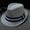 Grey, variant on Unisex Foldable Wide Brim Fedora Hat Adjustable Retro British Manhattan Jazz Hat Solid Color Travel Sun Hat Khaki,One Size