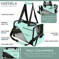 thumbnail image 3 of Katziela Safari Sleeper Pet Carrier - Comfortable - Airline Approved for Dogs and Cats Blue Pack 1, 3 of 6