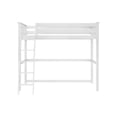 thumbnail image 6 of Max & Lily Twin Loft Bed, Solid Wood High Loft Bed with Ladder for Kids, White, 6 of 6