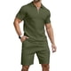 thumbnail image 1 of Conjunto de polo y pantalones cortos KUYIGO para hombre, trajes de verano, 1 of 5