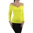 thumbnail image 4 of ToBeInStyle Women's Soft Long Sleeve Ribbed Seamless V-Neck Slimming Shaping..., 4 of 5