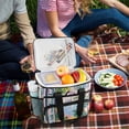 thumbnail image 5 of FORMRS Insulated Cooler Bag 24 Cans Capacity Soft Leakproof Lunch Box with Side Pockets, Floral Seaside, 5 of 7