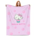 thumbnail image 3 of Hello Kitty Fleece Blanket Super Soft Cozy Throw Blanket 60"X50", Lightweight Fuzzy Comfy Flannel Blanket Warm Plush Throw Blankets For Couch, Sofa, Bed, 3 of 7