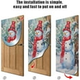 thumbnail image 3 of Christmas Door Cover Elastic, 2026 New Stretch Christmas Door Covers Fabric, FunnyChristmas DoorCovers for Front Door Decorations (A,Polyester), 3 of 5