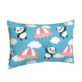 thumbnail image 2 of Daiia Panda Flying in the Sky Bedding Waterproof Pillow Protector Zippered Queen – Bed Bug Proof Pillow Encasement-16"x24", 2 of 9