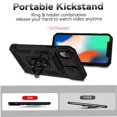 thumbnail image 3 of Estuche GANGXUN para iPhone XR, soporte giratorio 360°, estilo mecánico y magnético, 3 of 5