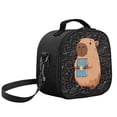 thumbnail image 5 of Yuyamidu Capybara Kids Lunch Box Large Capacity Insulated Lunch Bag Portable Handle Thermal Picnic Cool Bags Multifunctional for School Picnic Travel Hiking Camping, 5 of 6
