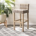 thumbnail image 2 of Safavieh Cypress 29.5" Mango Wood Bar Stool in Beige, 2 of 7