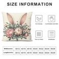 thumbnail image 5 of COMIO Easter Pillow Covers,Easter Decorations Happy Easter Spring Wreath Easter Rabbit Flowers Eggs Easter Decorative Throw Pillows for Sofa Patio Indoor Outdoor Home Decor, 5 of 5