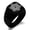 Black, variant on Stainless Steel Celtic Triquetra Eternity Star Knot Engraved Square Flat Top Biker Style Polished Signet Ring