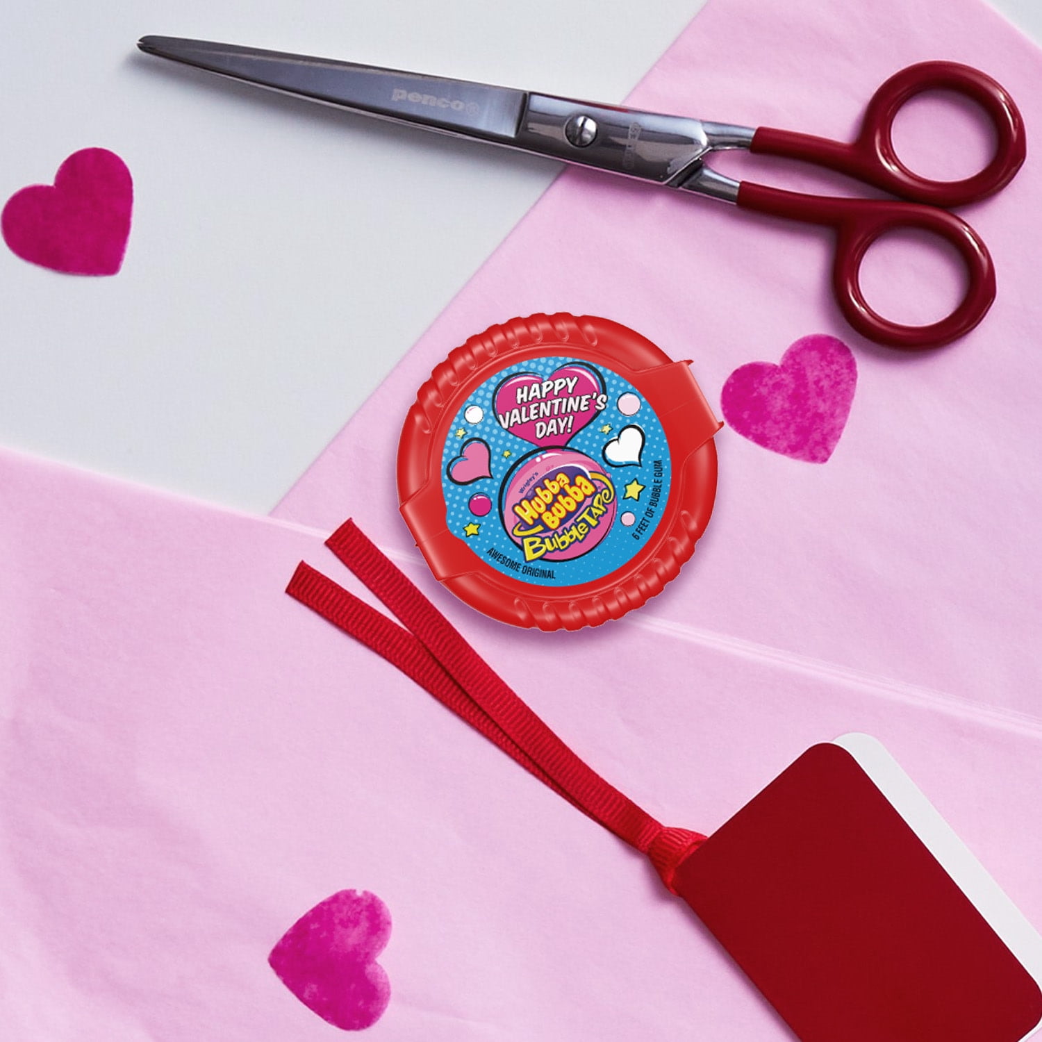 Hubba Bubba Valentine's Day Bubble Tape Chewing Gum - 2 oz Pack