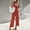 Red, variant on Aloohaidyvio Jumpsuits for Women 2024 Casual Summer Dressy Romper Sleeveless Wide Leg Long Pants Outfits Jumper Black M