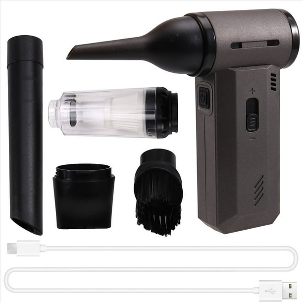 Ventilador Turbo de Mano de 130.000 RPM con Velocidad Infinitamente Ajustable, Secador de Pelo, Aspiradora, Soplador de Aire y Motor Sin Escobillas.