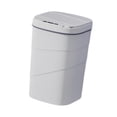 thumbnail image 1 of Papelera inteligente para baño, papelera con función de flexión de rodillas, papelera automática que ahorra espacio, papelera de cocina para oficina L blanco, 1 of 9