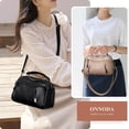 thumbnail image 6 of Vintage Top Handle Satchel Bag for Women PU Leather Small Boston Shoulder Bag Simple Crossbody Work Handbag and Purse, 6 of 7