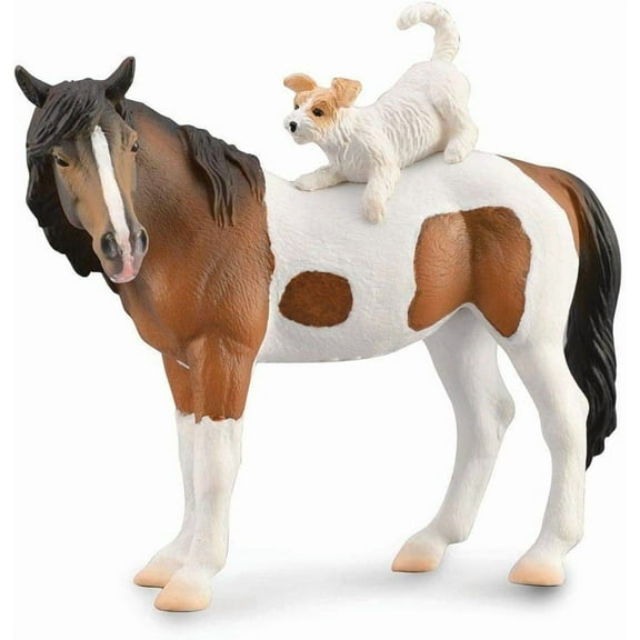 Breyer CollectA 1:18 Scale Model Horse | Mare & Terrier