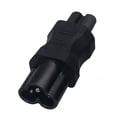 thumbnail image 1 of Adaptador de corriente universal C6 a C7 para varios dispositivos, convertidor electrónico confiable 2 piezas, 1 of 8