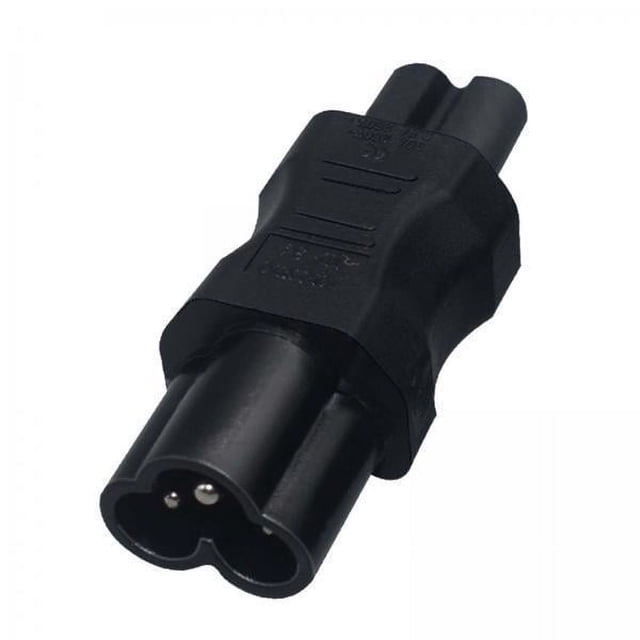 Adaptador de corriente universal C6 a C7 para varios dispositivos, convertidor electrónico confiable 2 piezas