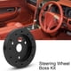 thumbnail image 2 of Aluminum Black 0.5 Inch 6 Hole Car Steering Wheel Hub Adapter Boss Kit, 2 of 5