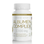 Albumen Complex w/ B Vitamins Supplement | 1,300mg | 220 Tablets | Anew Vita