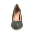 thumbnail image 4 of Journee Womens Fai Round Toe Mid Block Heel Pumps, 4 of 10