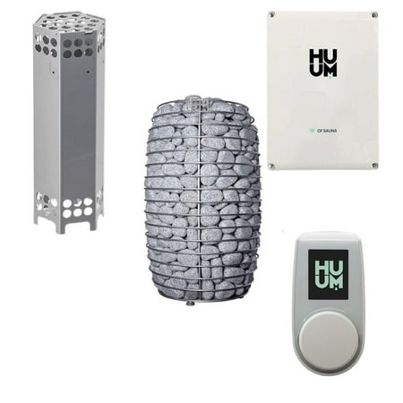 HUUM Hive Mini 6 kW Sauna Heater with UKU WiFi White - Sauna Stones & Air Tunnel Included