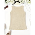 thumbnail image 2 of Women's Sequin V-Neck Tank Top Party Style Sleeveless Top, 2 of 5