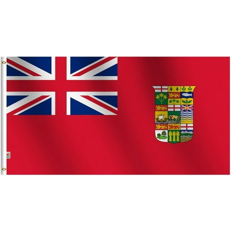 Outdoor/Indoor 1907 Old Canadian Red Ensign Flag 2X3 Ft Banner Coated ...