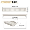 thumbnail image 2 of Door Air Vent Cover, 31.5" x 3.9" Aluminum Ventilation Grille Decorative Covers with Screws for Cabinet(Grey), 2 of 7