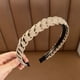 thumbnail image 4 of Diadema tejida elegante con dientes antideslizantes - Ideal para uso diario, fiestas y eventos - Accesorio para el cabello elegante, cómodo, ligero y duradero, 4 of 6